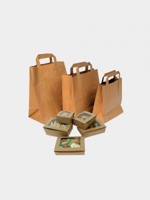 Flat Handle Paper Bag