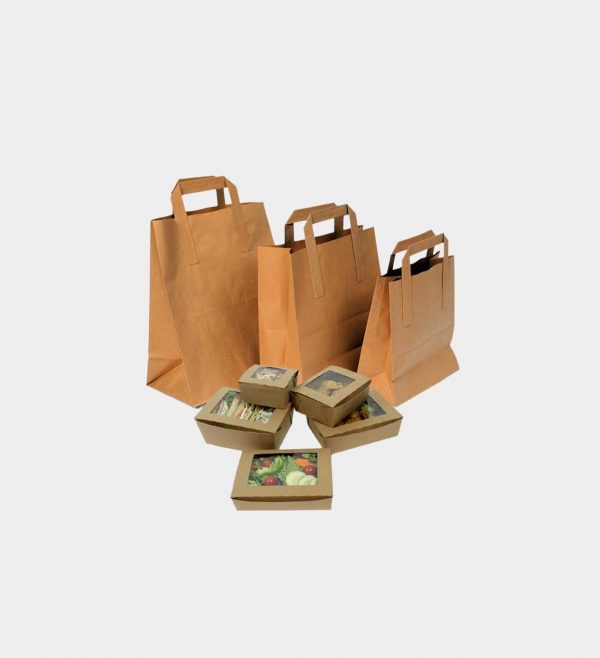 Flat Handle Paper Bag